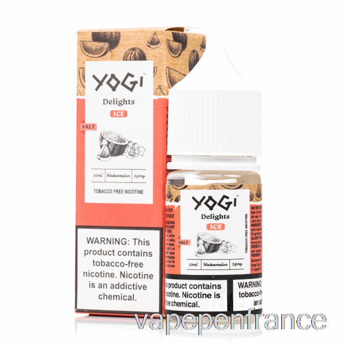 Sels De Glace à La Pastèque - Délices Yogi - Stylo Vape 30 Ml 50 Mg